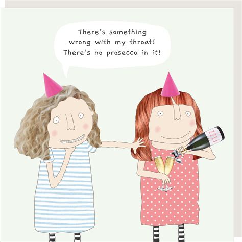 No Prosecco Birthday Card Funny Birthday Card Birthday Etsy Uk