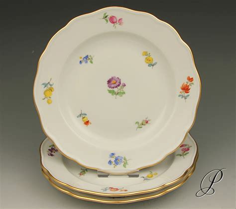 3 Beilagenteller Meissen 1 Wahl Im Dekor Streublume Porzellan Porcelain