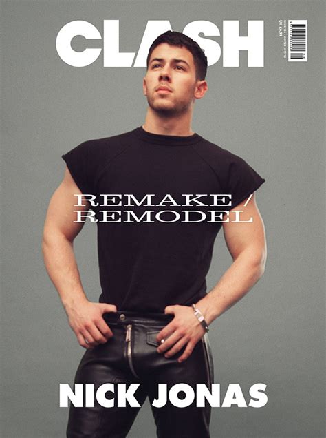 Nick Jonas Slips Into Tight Leather Pants For Clash Magazine E News