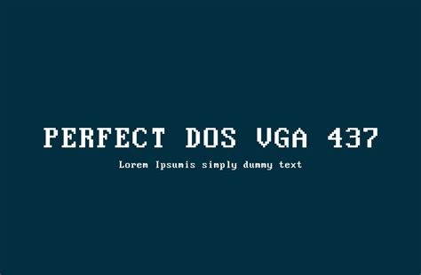 Perfect Dos Vga 437 Font Fonts Hut