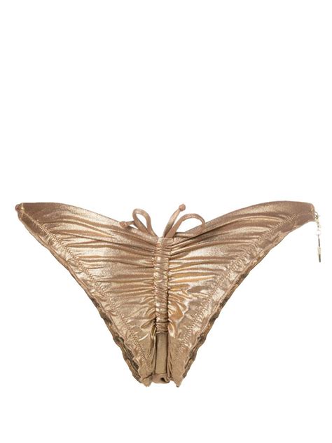 Agent Provocateur Berry Gathered Detail Bikini Brief Farfetch