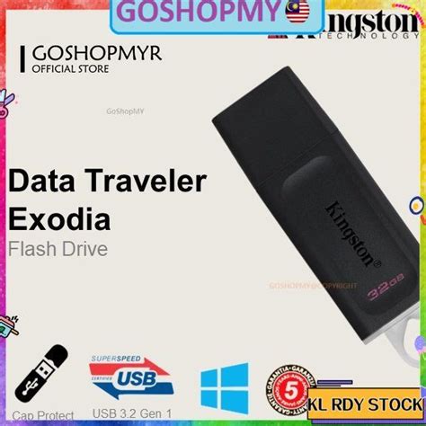 Kingston Datatraveler Exodia Usb 32 Gen 1 Flash Drive 32gb 64gb