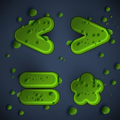 Green Slime Font Vector 315667 Vector Art At Vecteezy