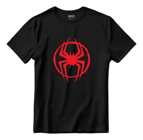 Playera Hombre Spiderman Miles Morales Spider Verse Logo Envío Gratis