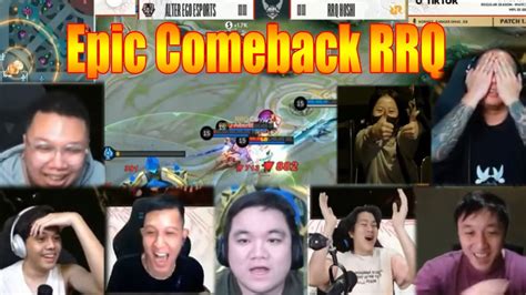 KELAZZ Reaksi Para Streamer Ketika RRQ Berhasil Lakukan Epic Comeback