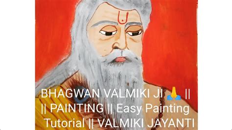 Prabhu Valmiki Jayanti Special Maharishi Valmiki Ji Painting