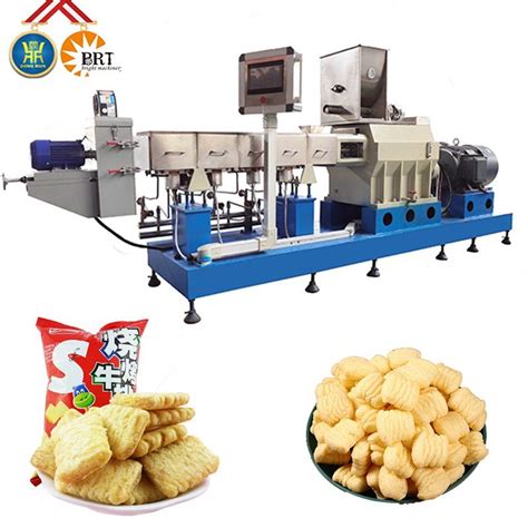 Rice Puffed Corn Stick Snack Food Processing Line Making Extruder