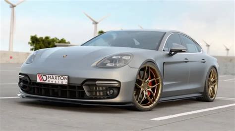 Cup Spoilerlippe Schwarz F R Porsche Panamera Turbo Gts