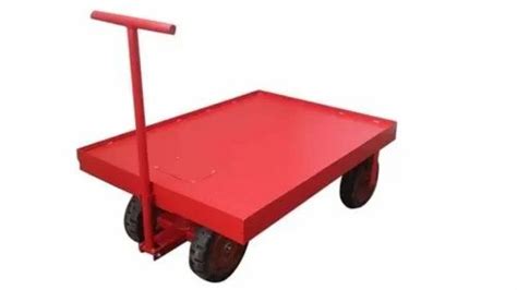 Mild Steel Rubber Garbage Hand Trolley For Carry Capacity 500 Kg To 1