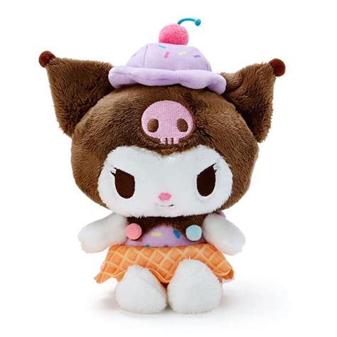 Sanrio Plush Toy Kuromi Ice Cream Parlor Japanese Plush Dolls