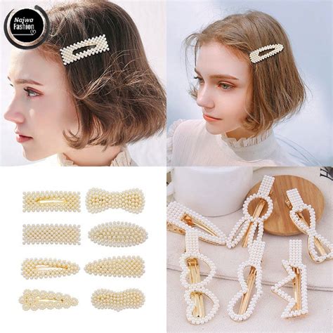 Jual Najwa Mutiara Jepit Rambut Wanita Jakarta Import Hairclip