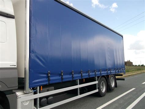 Heavy Duty Truck Vinyl Tarps Trailer Sider Curtain Gsm Canvas Pvc