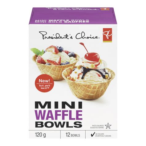 PC Mini Waffle Bowls | PC.ca