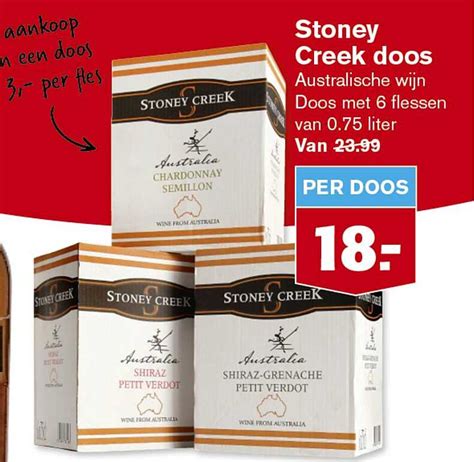 Stoney Creek Doos Aanbieding Bij Hoogvliet 1Folders Nl