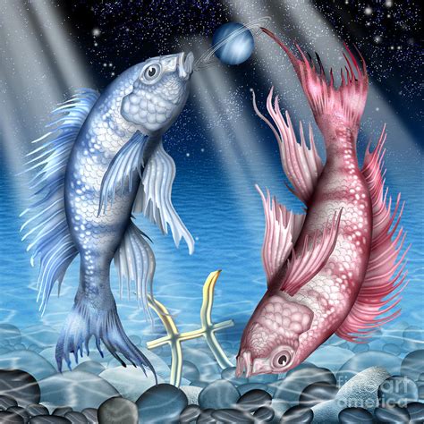 Pisces Digital Art by MGL Meiklejohn Graphics Licensing - Fine Art America