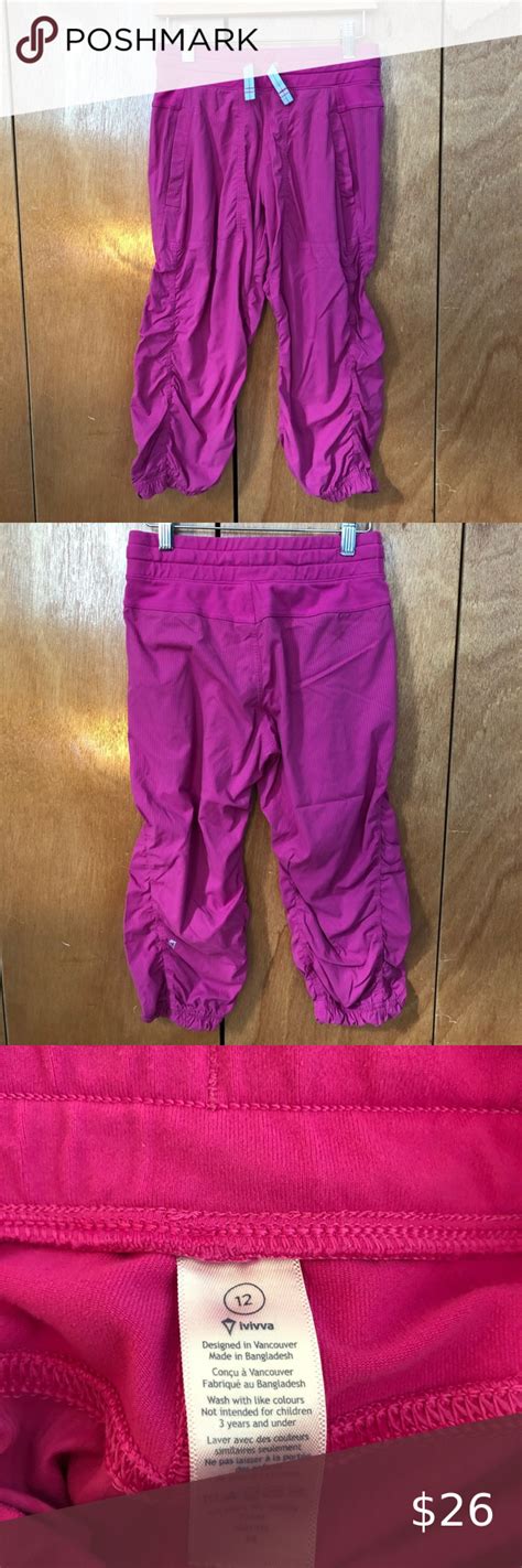 Ivivva Lululemon Pursuit Your Crop Pants Cropped Pants Ivivva Size