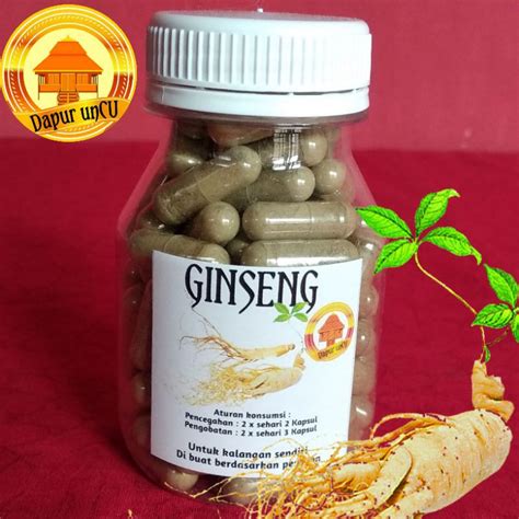 Jual Kapsul GINSENG 100 Kapsul Di Buat Ketika Ada Pesanan Sehingga