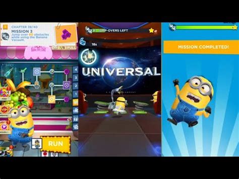 Minion Rush Chapter 39 Mission 3 Jump Over 60 Obstacles While Using The