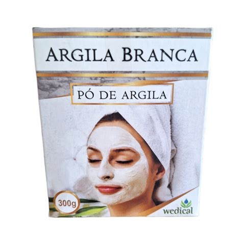 Argila Em P Branca G Wedical Abra O Ervas