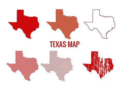 Texas Map Vectors 95716 Vector Art At Vecteezy