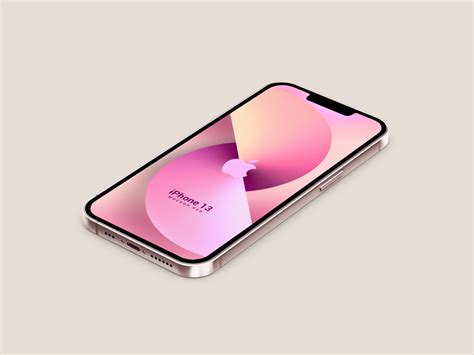 Free Isometric 3D IPhone 13 Mockup PSD With 5 Colors Designbolts