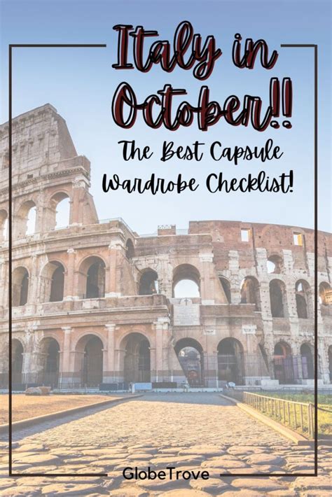 What To Wear In Italy In October Includes A Great Capsule Wardrobe