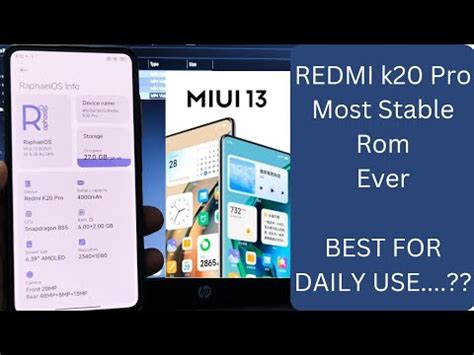 MiUi 13 For Redmi K20 Pro Mi 9T Pro Raphael OS Android 12 Custom ROM