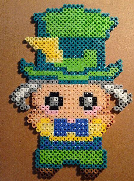 Chibi Perler Bead Alice In Wonderland The Mad Hatter Perler By