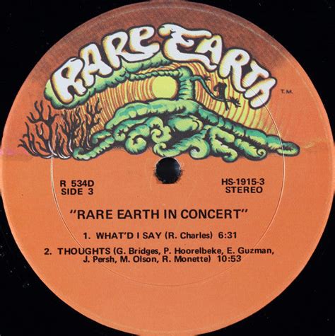 Rare Earth Rare Earth In Concert 1971 Us Pressing Vinyl Pursuit Inc