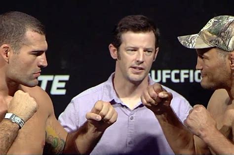 Dan Henderson Vs Shogun Rua Staredown Pic From UFC Fight Night 38