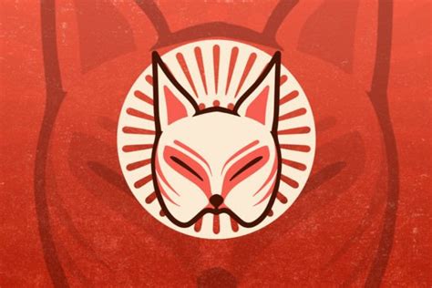 Round Pattern Kitsune Mask Vector Graphic By Namanyastudios Creative