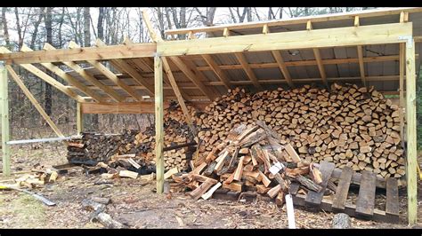 How To Build A 5x10 Firewood Shed Cord Woodshed