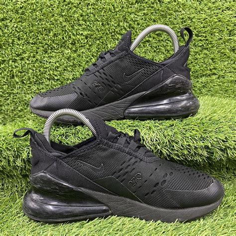 Nike Air Max 270 Triple Black Trainers Size Uk Depop