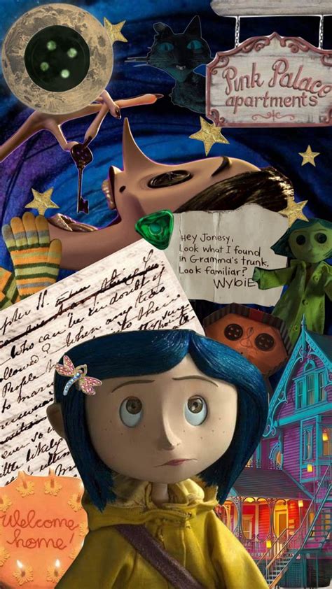 Moodboard Aesthetic Collage Myfirstshuffle Coraline Coralinejones