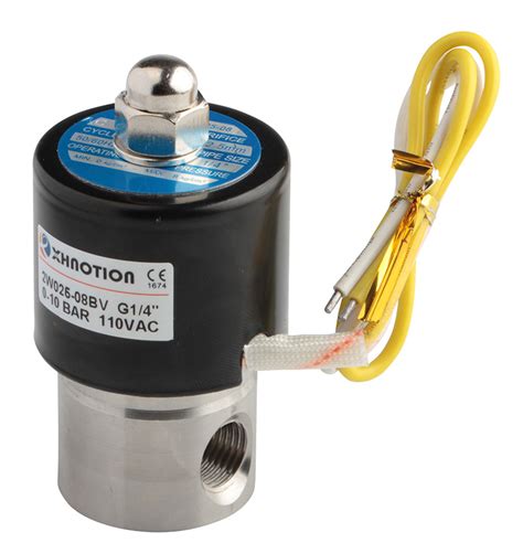 Xhnotion 2W025 08BV Stainless Steel Direct Acting Solenoid Valve With