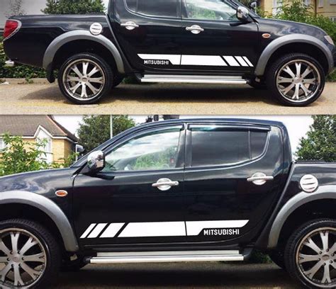 Decal Graphic Side Stripe Kit For Mitsubishi L Triton