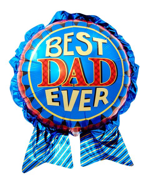 Foil Balloon Best Dad Ever Helium Balloon As A Father`s Day T