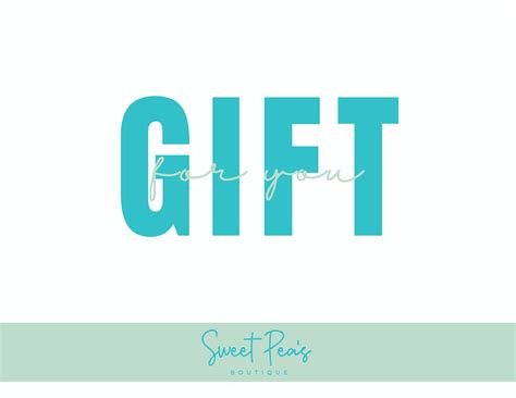 Sweet Pea's Boutique Gift Card