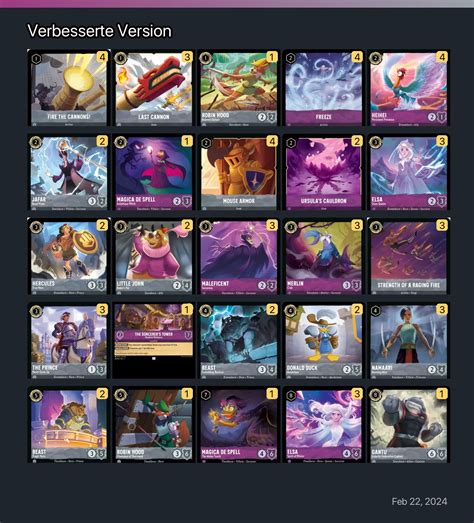 Verbesserte Version Lorcana Deck | Lorcana.gg