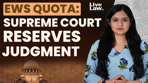 Ews Quota Supreme Court Reserves Judgment On Pleas Challenging Rd