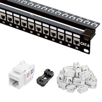 Amazon Iwillink 24 Port RJ45 Through Coupler 1U Cat6 Patch Panel