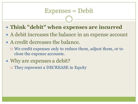 Unit 3 Debits And Credits