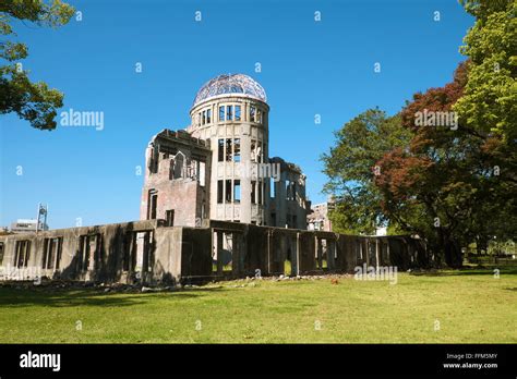 Hiroshima Peace Memorial also called the Hiroshima Atomic Bomb Dome (A ...