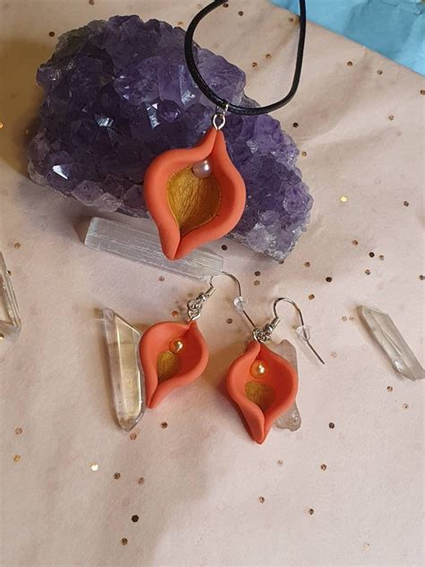 Vulva Yoni Vagina Jewellery Feminist Gift Set Coral Queen Etsy