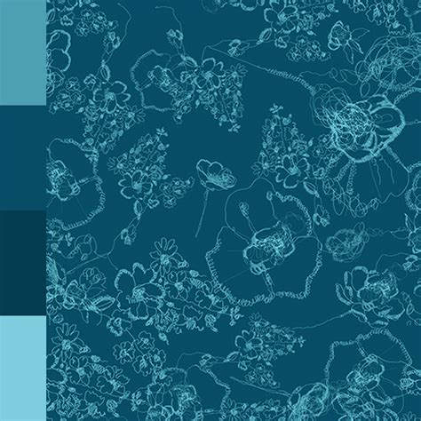 Ткань Флора. Стильный растительный дизайн.