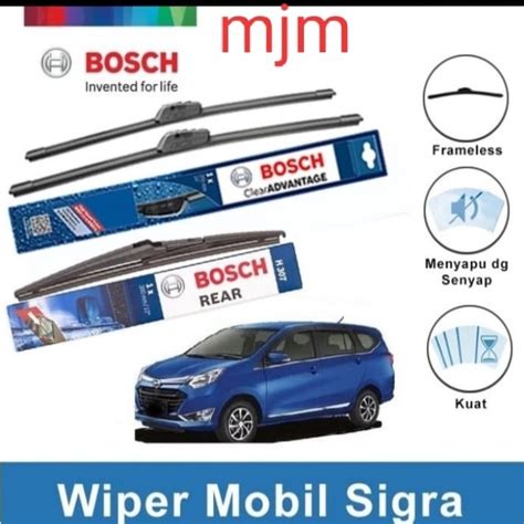 Jual Wiper Bosch Depan Belakang Daihatsu Sigra Frameless