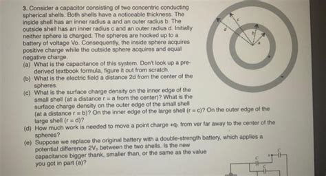 Solved 3 Consider A Capacitor Consisting Of Two Concentric