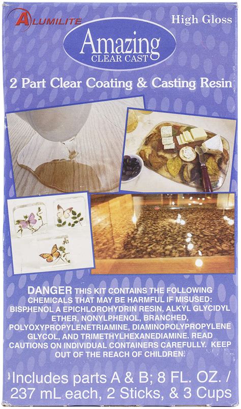 Alumilite Amazing Clear Cast Plus 16 Oz 2 Part Kit UV Resistant Epoxy