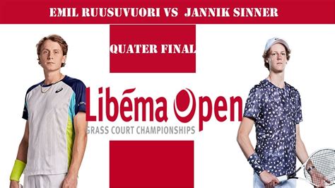 Emil Ruusuvuori Vs Jannik Sinner Libema Open 16 06 2023