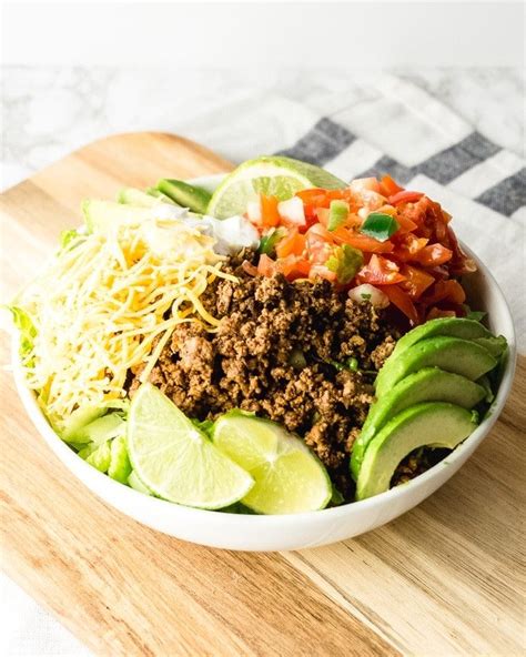 Keto Taco Salad Recipe Green And Keto